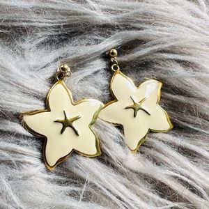Vintage Napier Enamel Stars Earrings